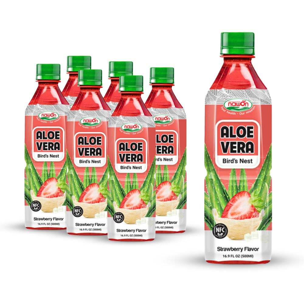 500ml aloe vera juice strawberry birdnest