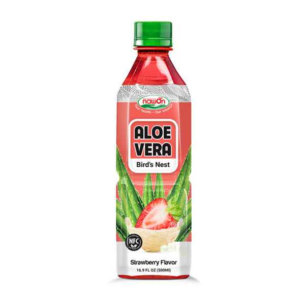 Aloe vera juice drink birdnest strawberry flavor