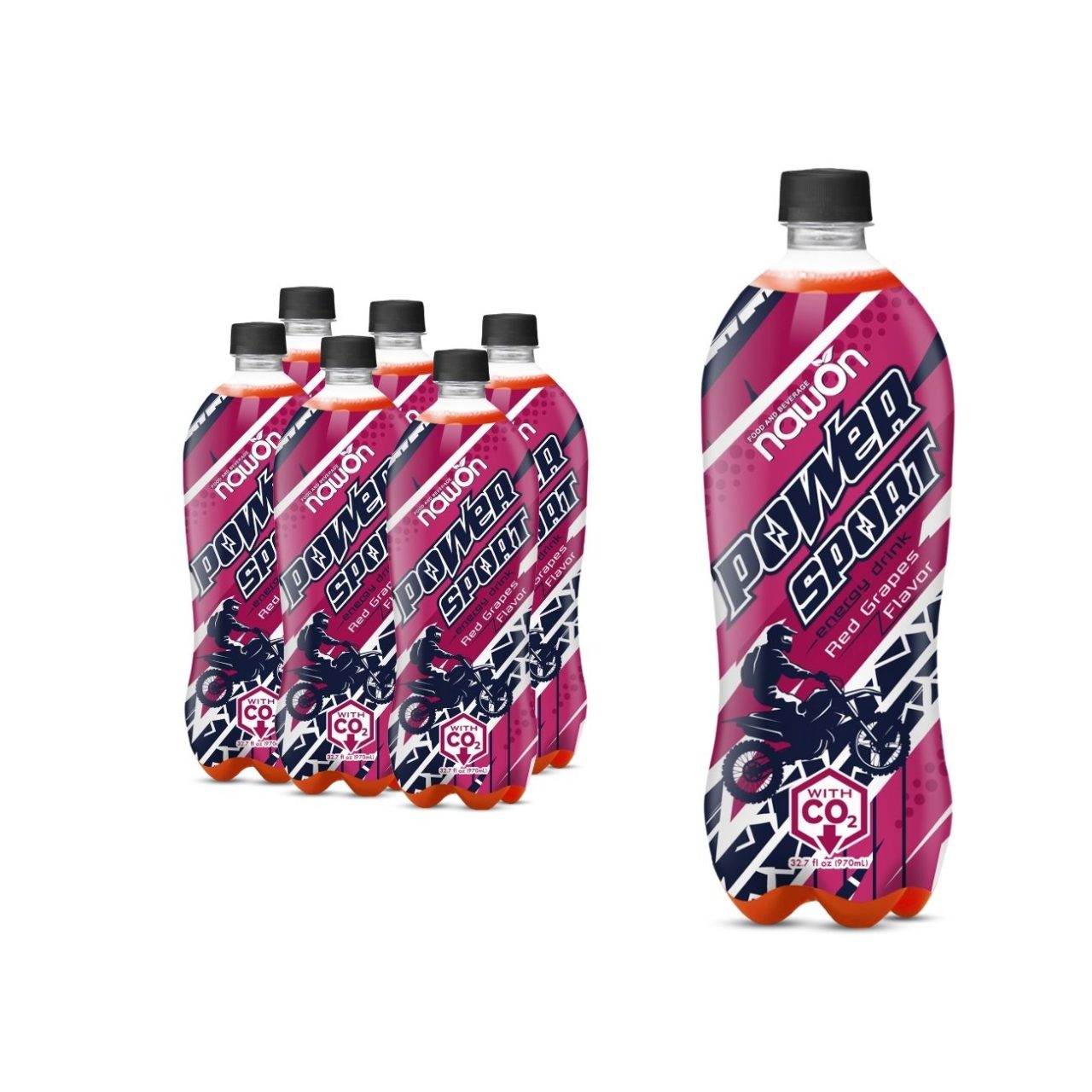 Bottle 970 ml 32 8 fl oz nawon power energy drink with red grapes flavor (1)