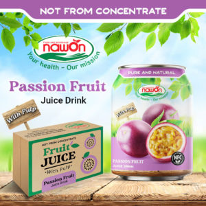Can 250ml nawon natural passion fruit juice drink
