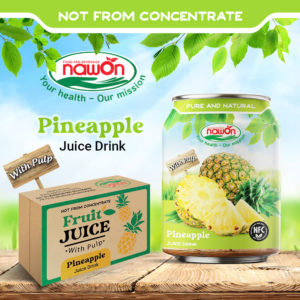 Can 250ml nawon natural pineapple juice drink