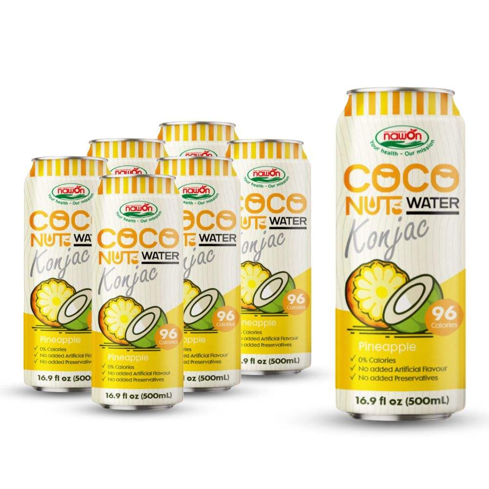500ml pure coconut water konjac pineapple