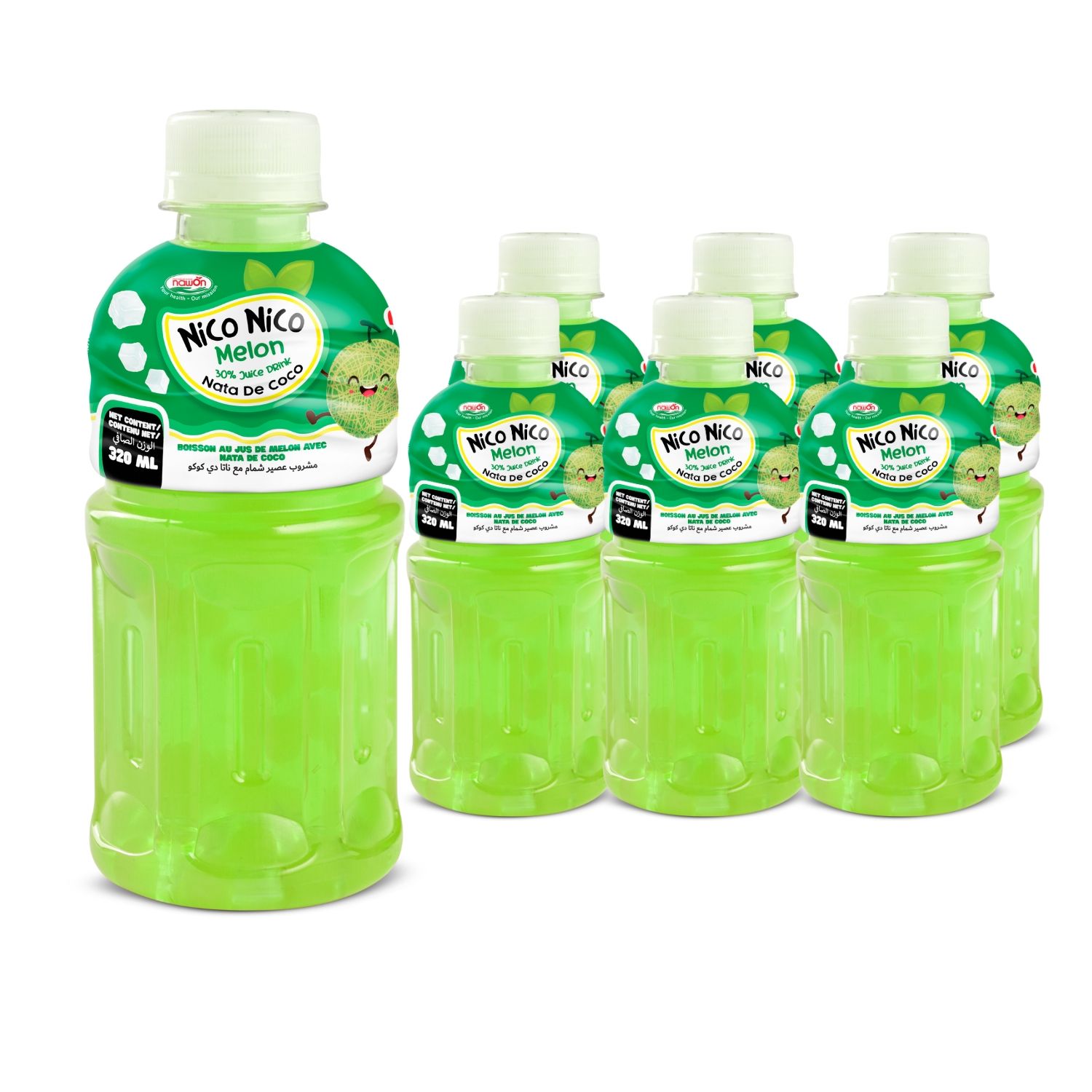 320ml healthy melon juice with nata de coco