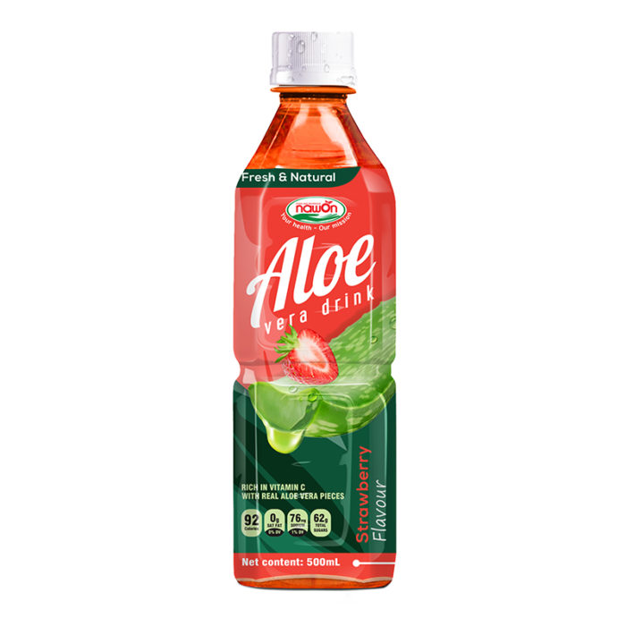 Natural Aloe Vera Juice Strawberry Flavor