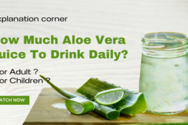 How much aloe vera juice drink daily