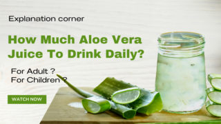 How much aloe vera juice drink daily