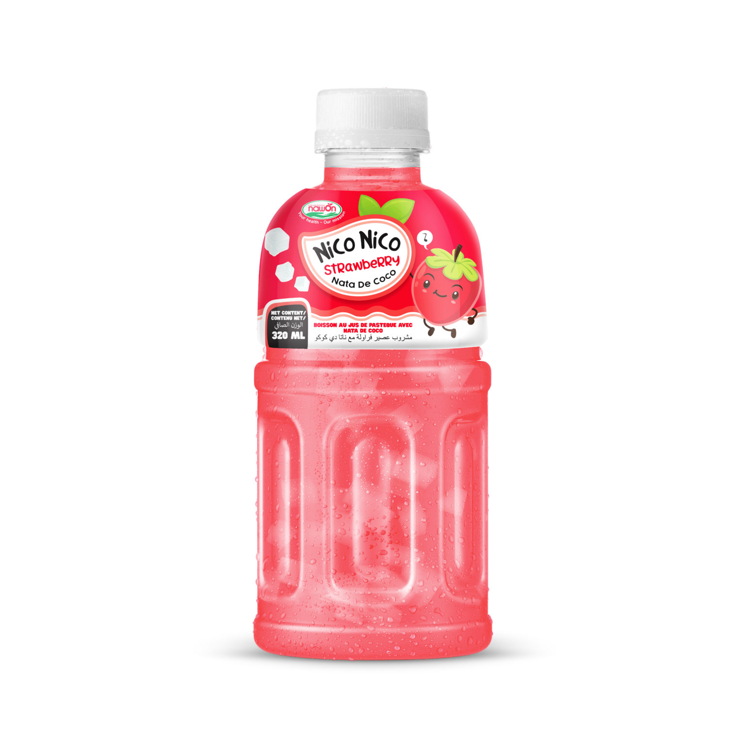 Nata De Coco Strawberry Fruit Juice