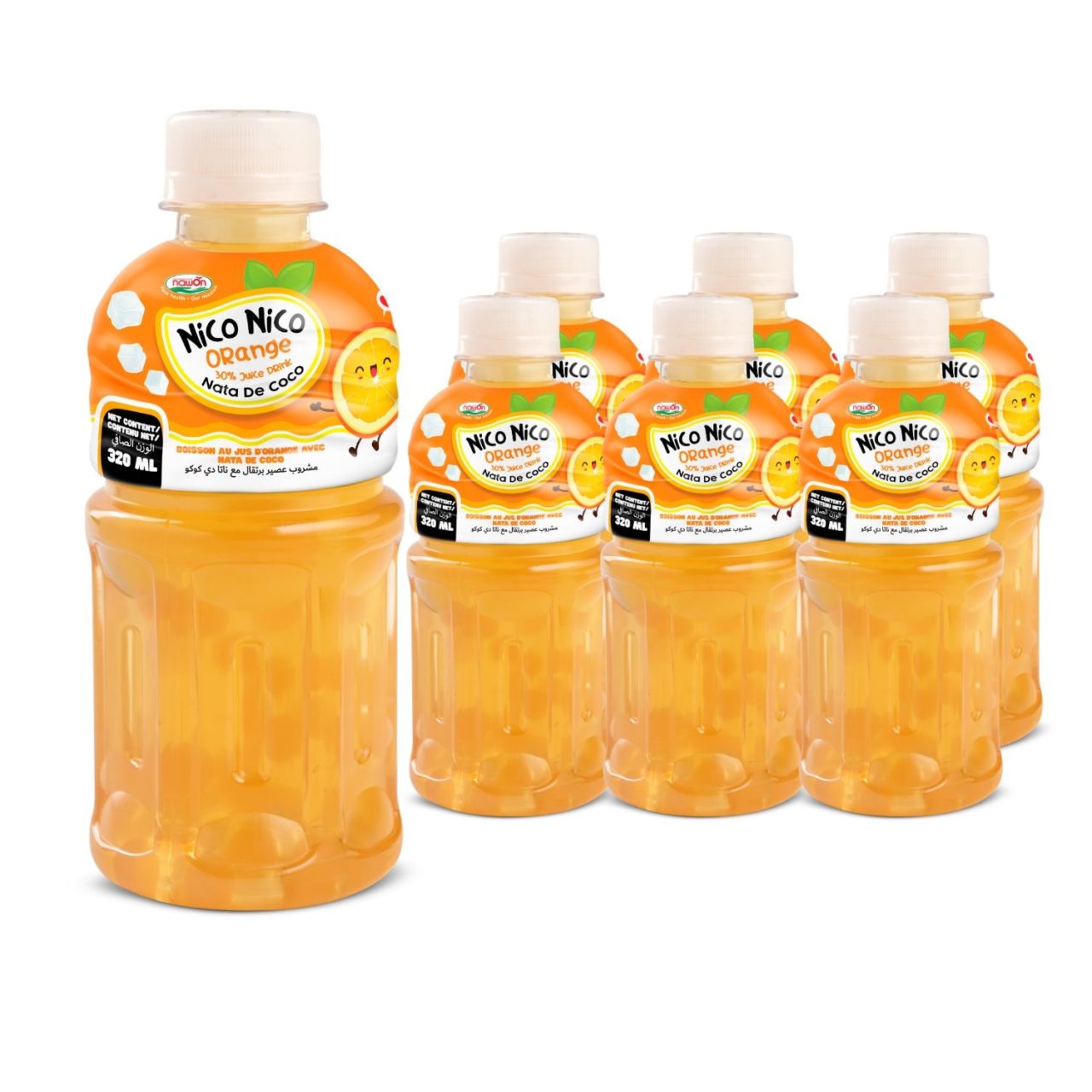 320ml nawon healthy nata de coco juice orange
