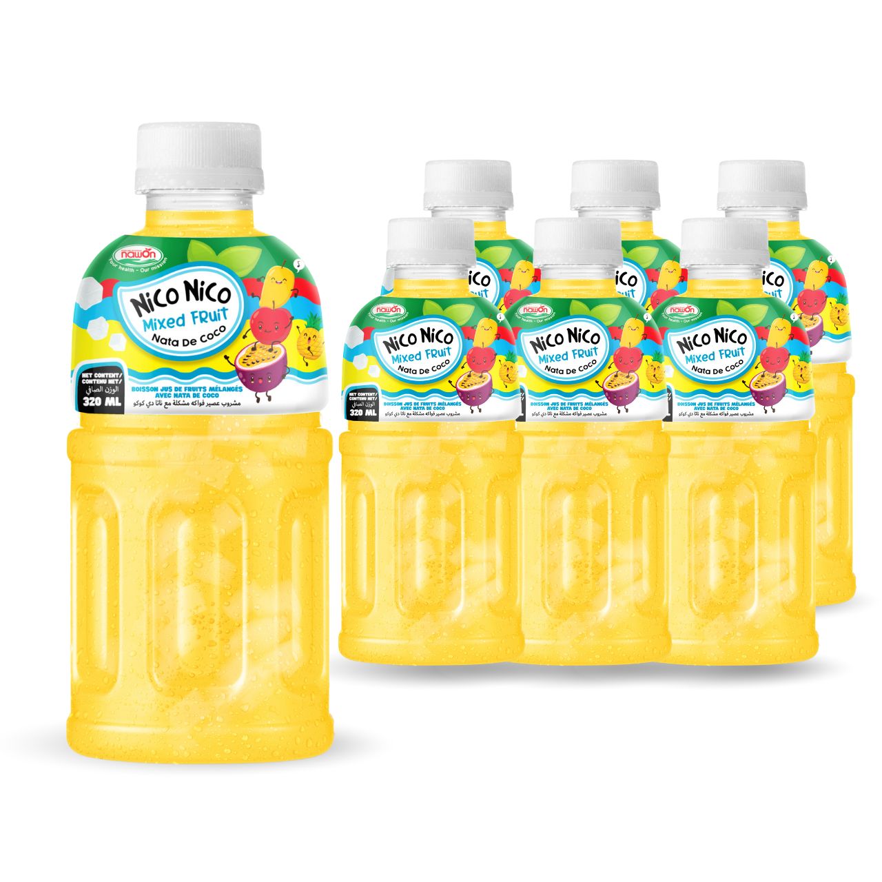 320ml nawon nata de coco juice mixed fruit
