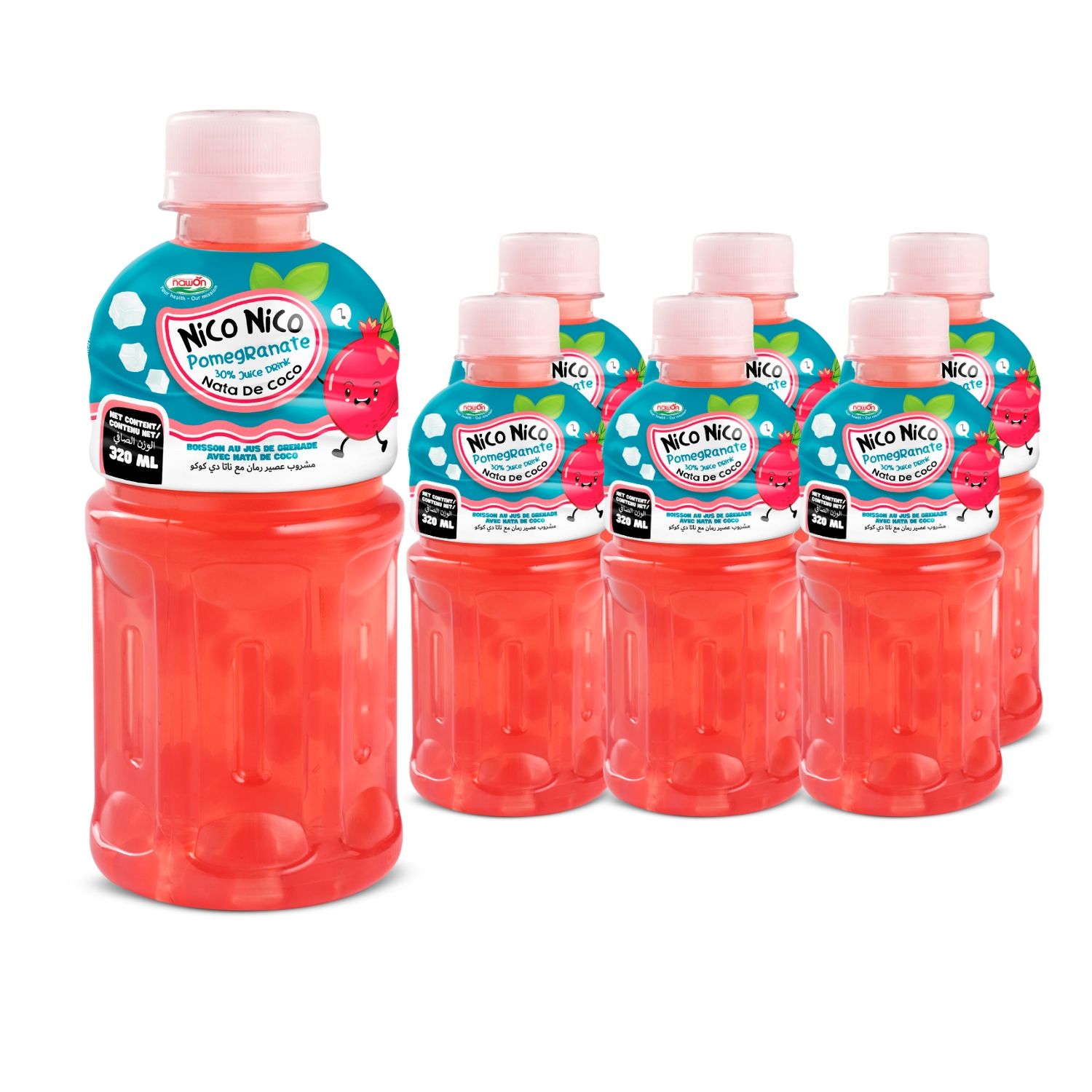 320ml nawon nata de coco juice pomegranate