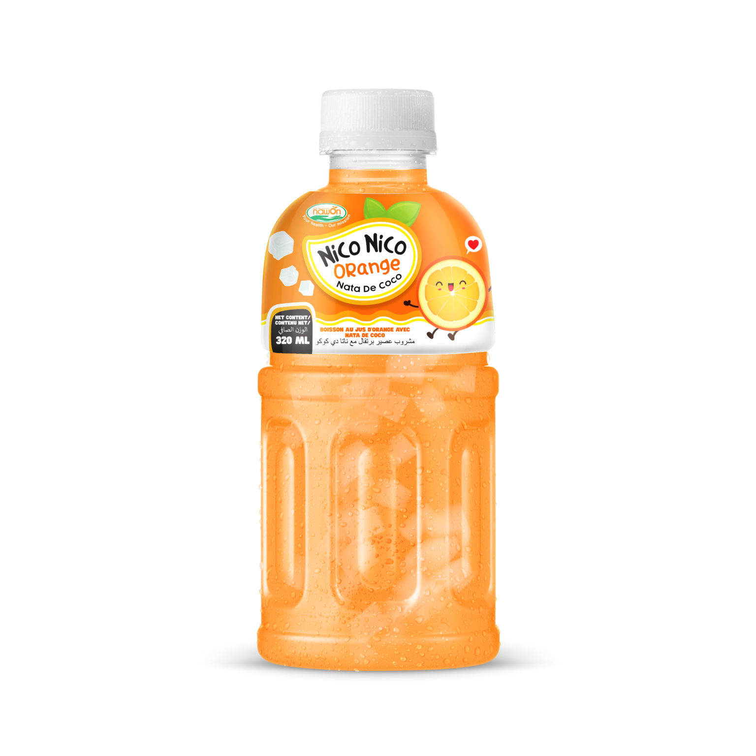 Nata De Coco Orange Fruit Juice