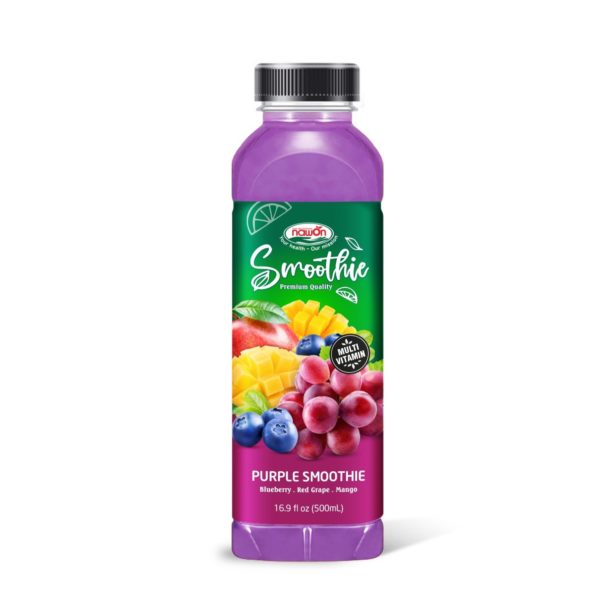 500ml purple mixes smoothie drink