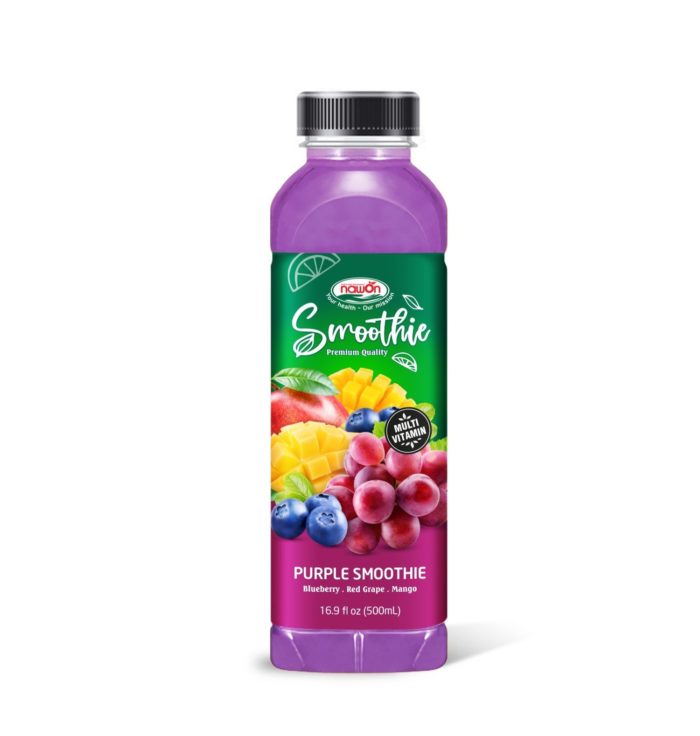 500ml purple mixes smoothie drink