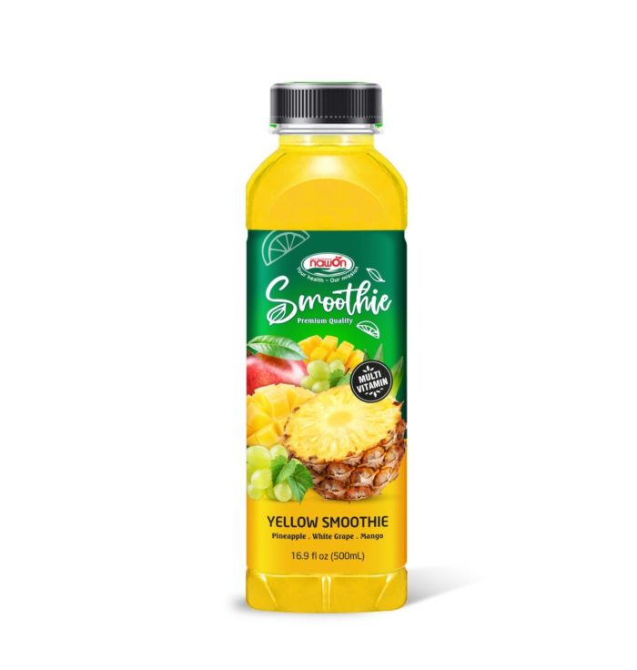 500ml yellow mixes smoothie drink