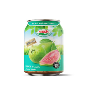 Can 250 ml 8 46 fl oz natural pink guava juice drink with juicy pulp nawon