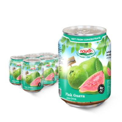 Can 250ml nawon natural pink guava fruit juice