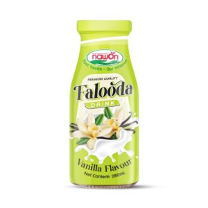 Glass bottle 280 ml 9 5 fl oz smooth creamy falooda drink with natural vanilla flavor nawon
