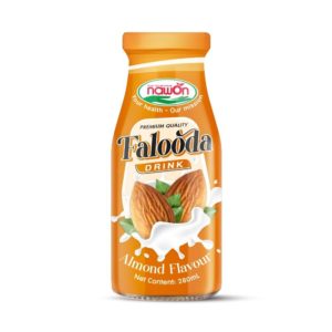 Glass bottle 280 ml 9 5 fl oz smooth creamy falooda drink with nutty almond flavor nawon