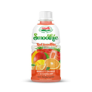 Pet bottle 320 ml 10 82 fl oz red smoothie from tropical with mango orange and strawberry nawon