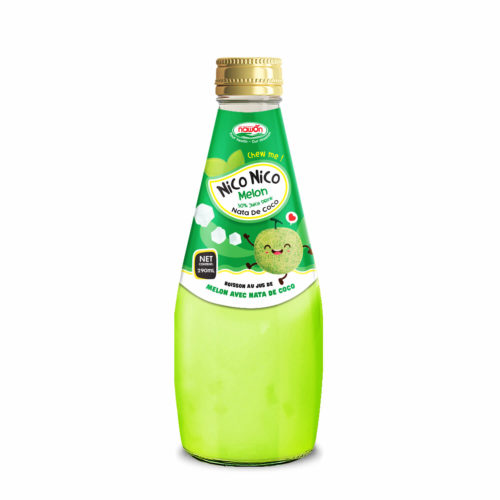 Nata de coco melon juice drink