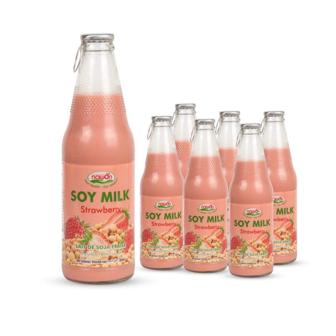 300ml nawon soya milk strawberry