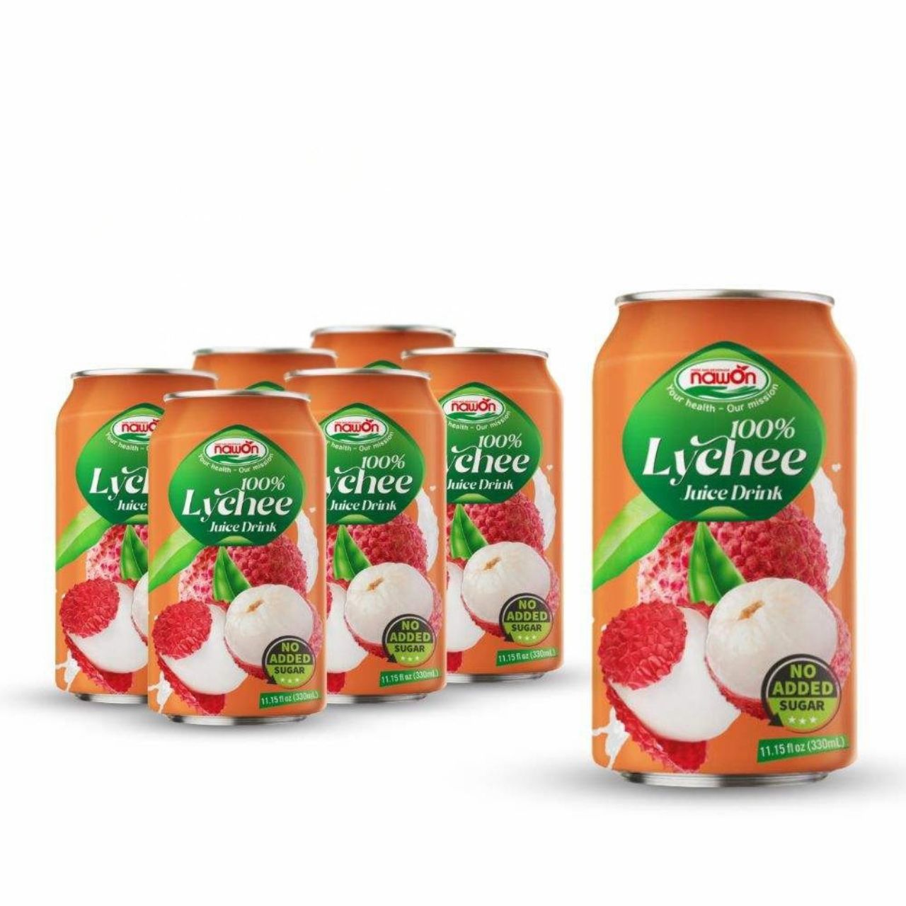 330ml nawon healthy 100 fruit juice lychee