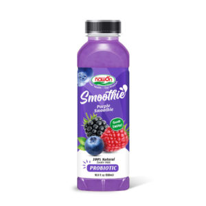 bottle 500ml fresh fruit purple smoothie probiotic