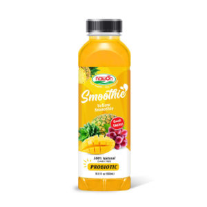 Bottle 500ml fresh fruit yellow smoothie probiotic