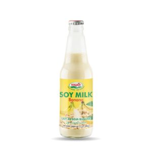 glass bottle 300ml nawon soya milk in glass bottle banana