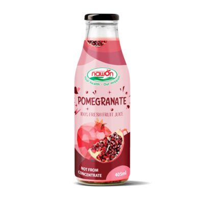 100% Fresh Pomegranate Juice | Glass Bottle, 405Ml