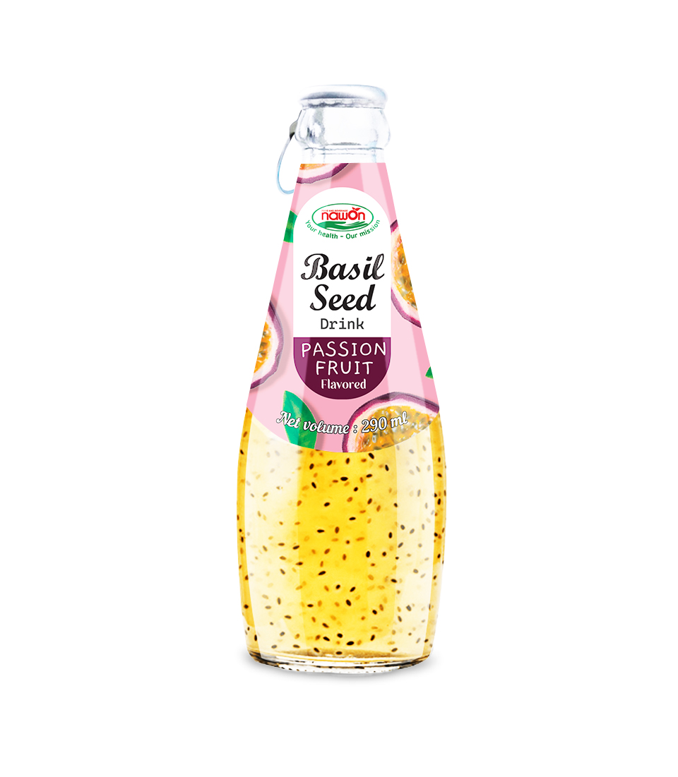 290ML NAWON BASIL SEED DRINK PASSION FRUIT