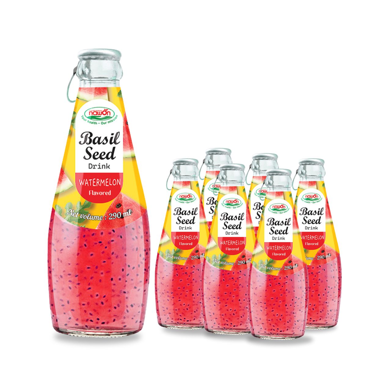 290ml nawon basil seed drink watermelon 2