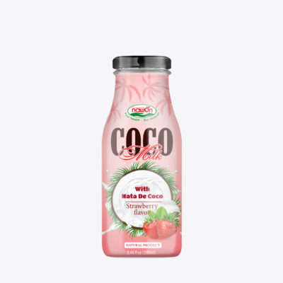 Coconut Milk Nata De Coco Strawberry