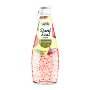 Innovative Basil Seed Drink Red Grapes