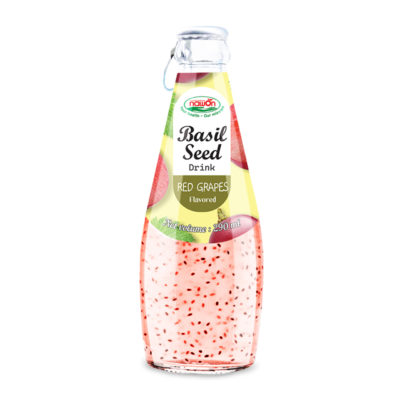 Innovative Basil Seed Drink Red Grapes
