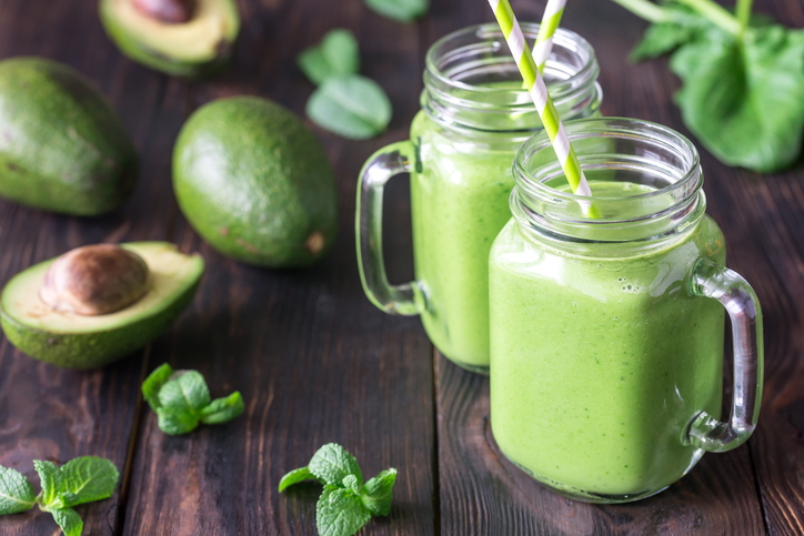 Green detox avocado recipe