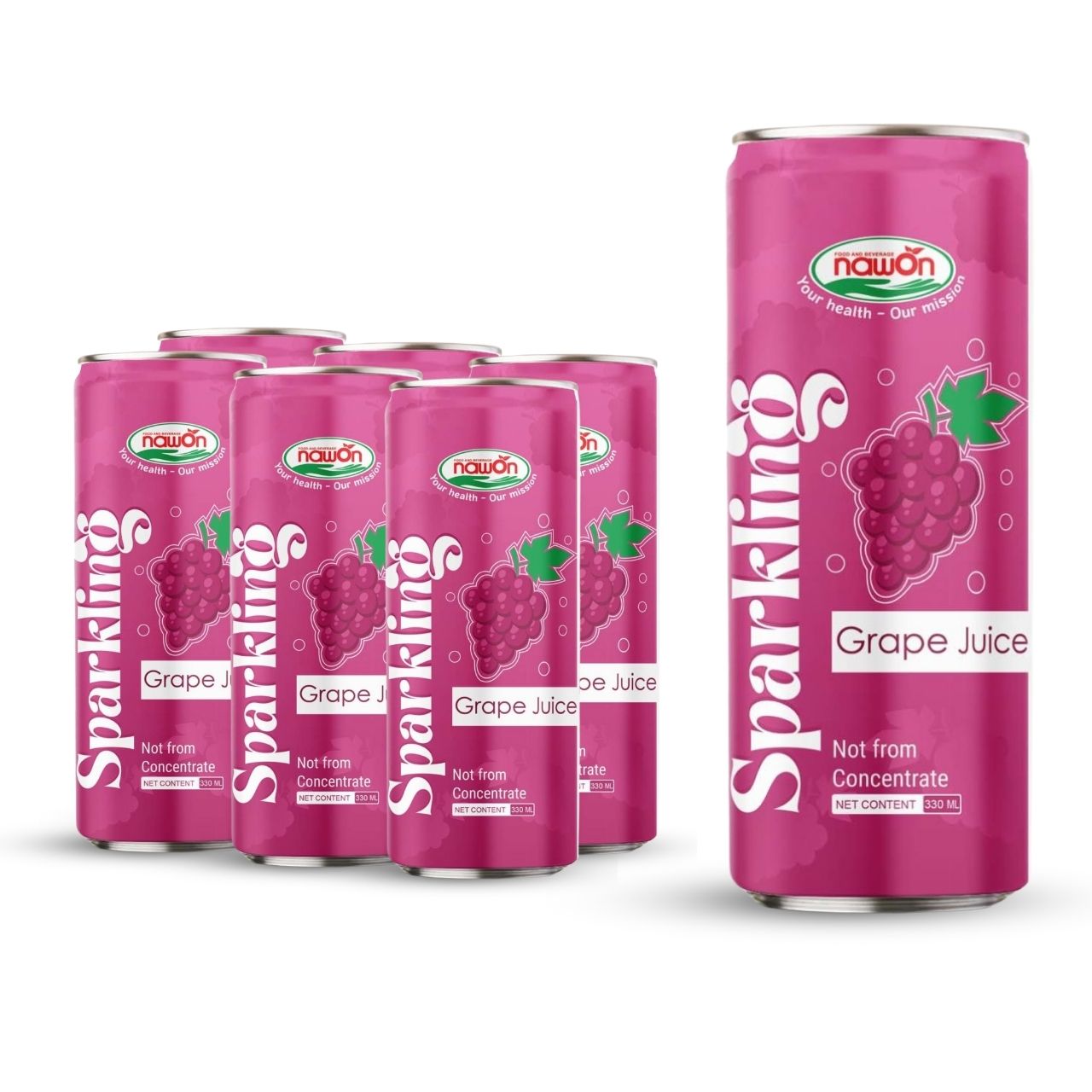 Sparkling grape juice wholesale 330ml can