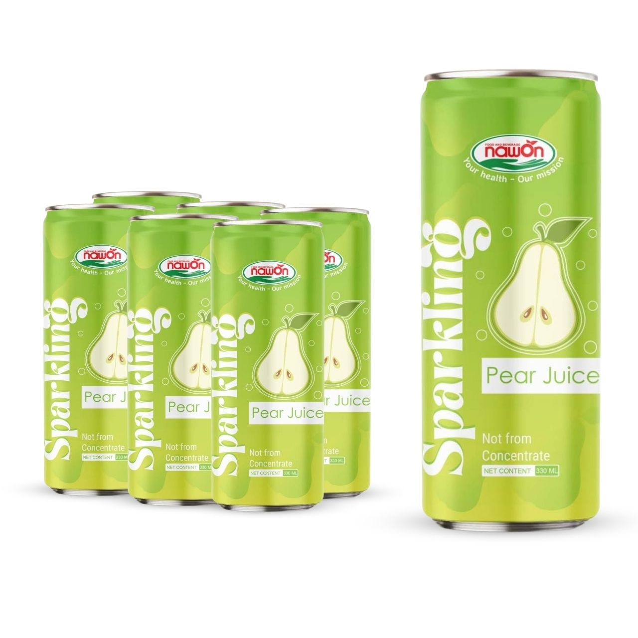 Sparkling pear juice wholesale 330ml can