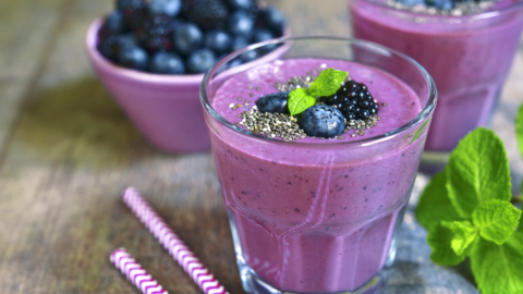 Chia Smoothie Blueberry Drink Recipes