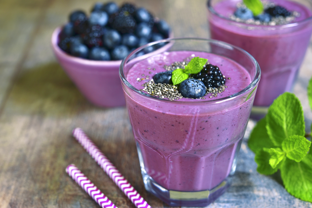 Chia Smoothie Blueberry Drink Recipes