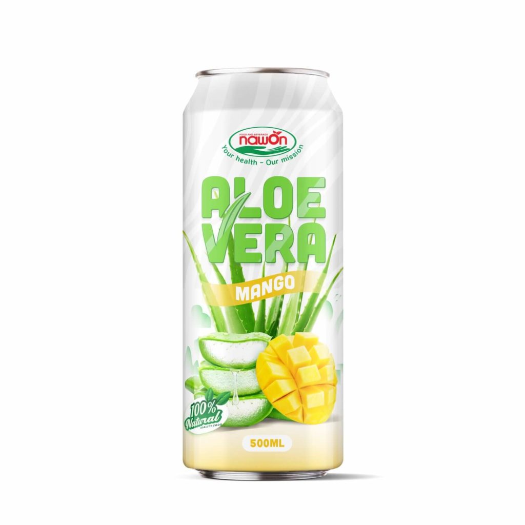 Aloe Vera Drink Wholesale Mango 500ml Can