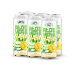 Can 500 ml 16 9 fl oz aloe vera drink wholesale mango flavor (2)