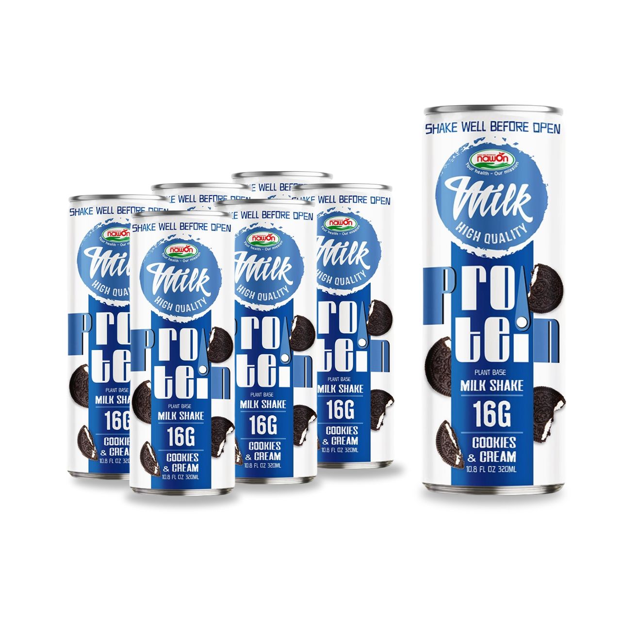 320ml nawon wholesale milk protein shake cookies cream flavor 2