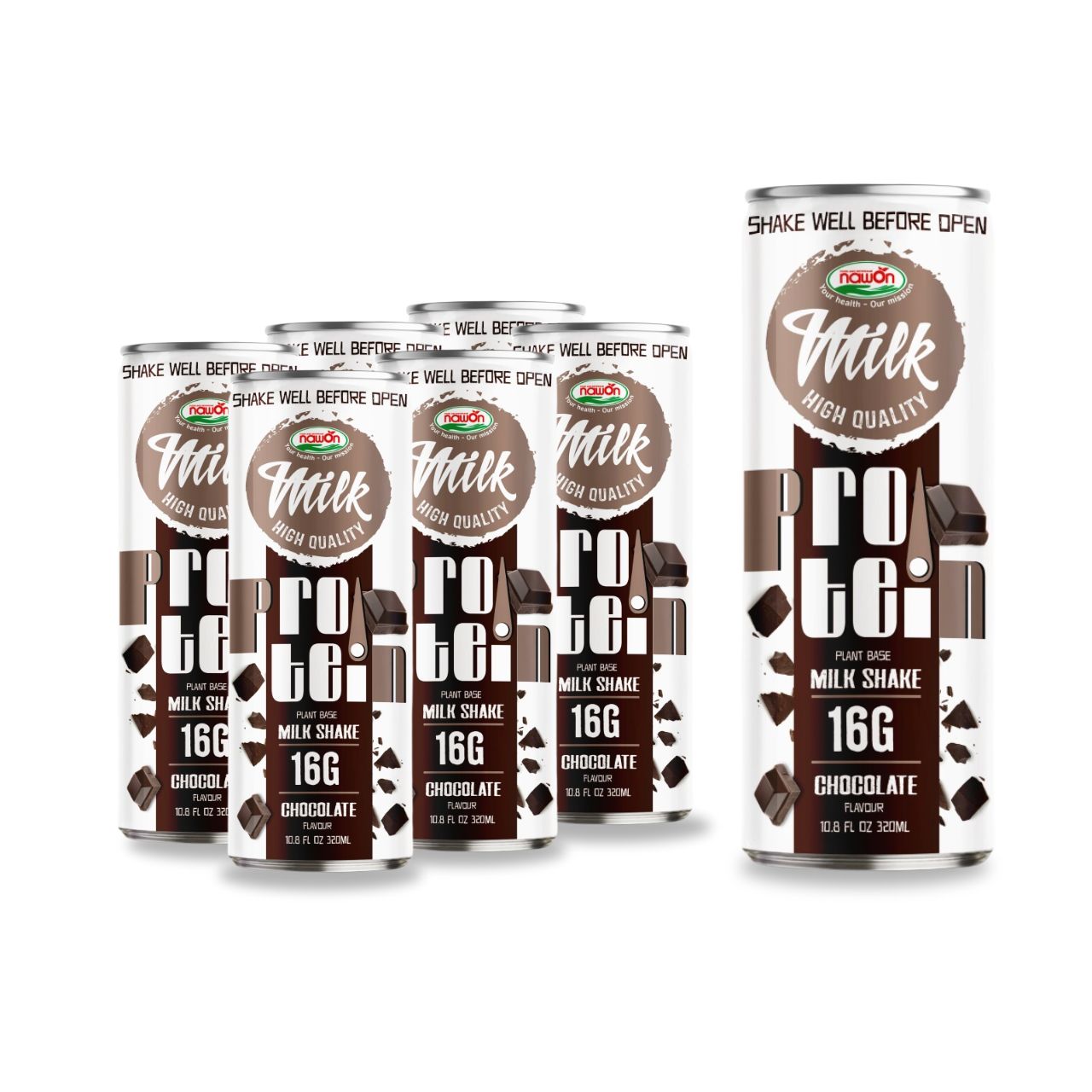 320ml nawon wholesale milk protein shake drink chocolate flavor 2