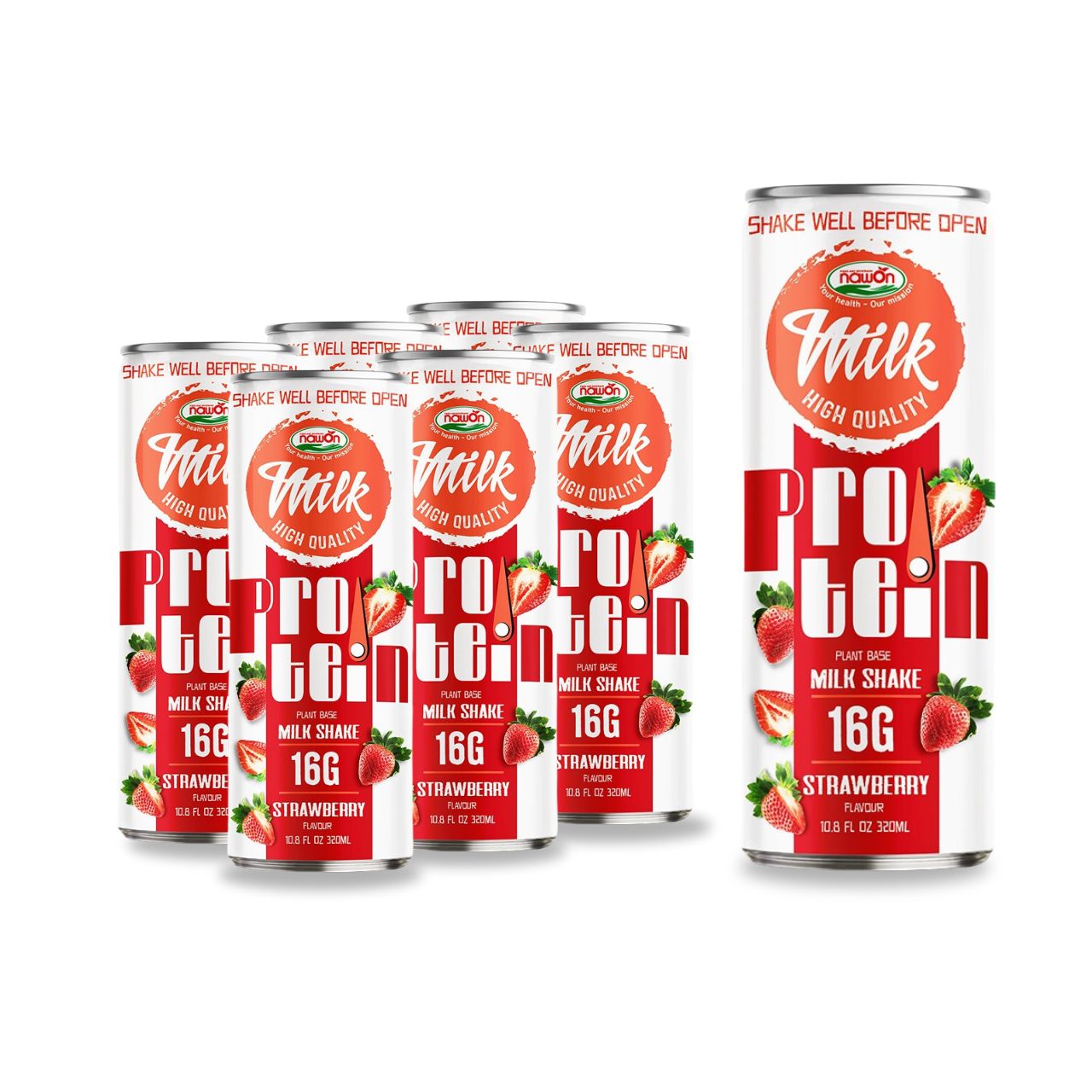 320ml nawon wholesale protein shake strawberry flavor