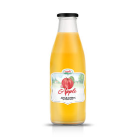 Apple Juice in Glass Bottle