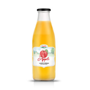 Apple Juice in Glass Bottle