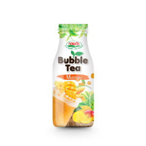 Glass bottle mango bubble tea wholesale 280ml