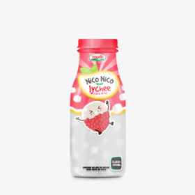 Lychee Juice with Nata De Coco Drink