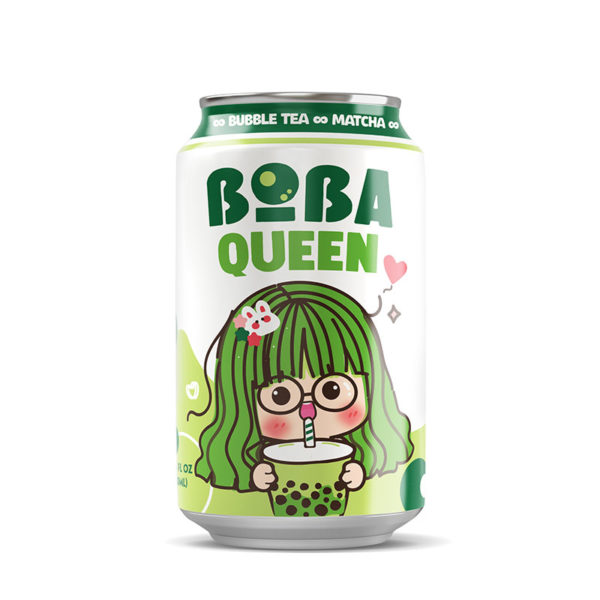 Popping boba queen matcha bubble tea